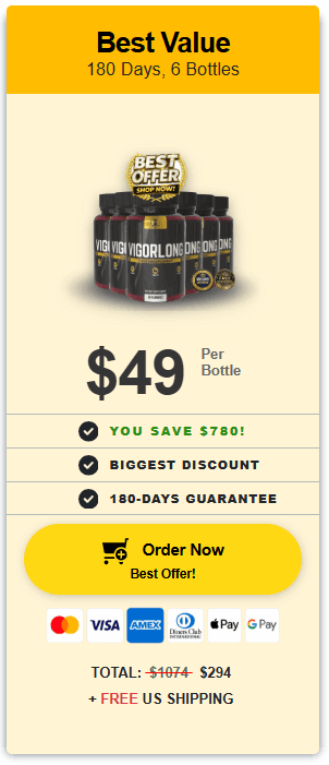 VigorLong 6 bottle